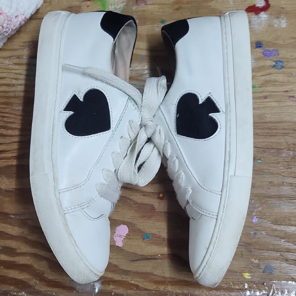 Kate Spade White and Black Athletic Shoes